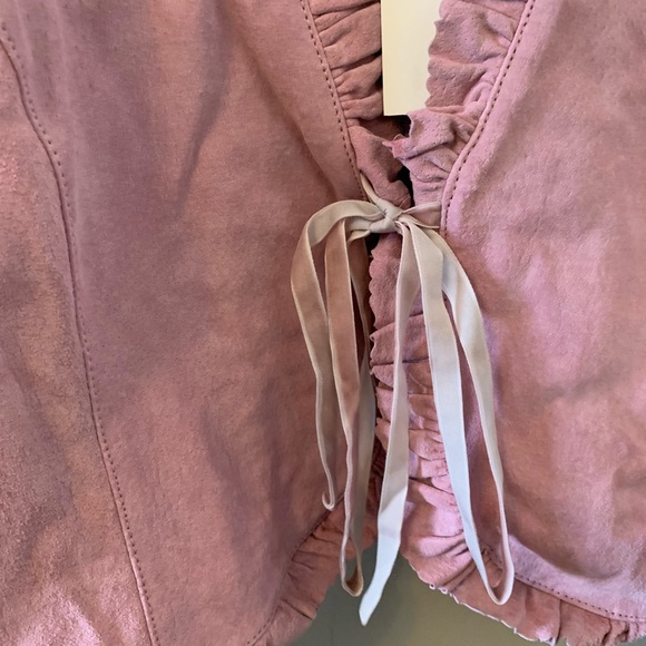 NWT / Alice Blue / XXL / Genuine Leather (Suede) / Cropped Jacket - Picture 10 of 12